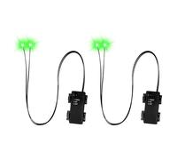 CeaBulo Occhi luminosi a LED per Halloween con timer, 2 pezzi illuminano gli occhi scheletrati, luci fai da te impermeabili per zucche, lapidi e oggetti di scena di Halloween che cambiano colore e 9