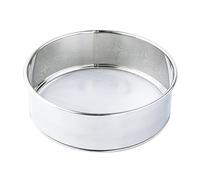CeaBulo Setaccio per farina in acciaio inox a maglie fini per cottura e cottura professionale setaccio rotondo setaccio forniture da cucina strumento di cottura professionale