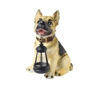 CeaBulo Statua solare del cane della decorazione esterna del giardino con la luce esterna della figurina decorazione per gli ornamenti del cortile