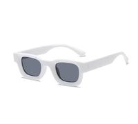 CeaBulo Tendenze leggere per vacanze vacanze oversize telaio tonalità oversize telaio spesso per le donne, Cornice grigia con bianco
