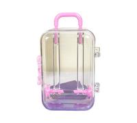 CeaBulo Valigia Forma Rossetto Borsa Donna Piccola Carta Deposito Bagagli Scatola di Immagazzinaggio Bambole Accessori Miniatura Trolley Caso Viaggio Valigia, A, S