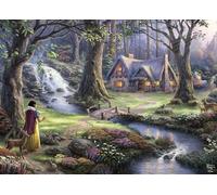 Ceaco - Disney - Thomas Kinkade - Snow White Discovers The Cottage - 1000 Piece Jigsaw Puzzle for Adults - Challenging Puzzle Game Nights - Finished Size is 26.5 x 19