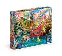 Ceaco Sapphire Select - Disney - Aimee Stewart - Peter Pan Mermaid Lagoon - Puzzle da 1000 pezzi - impegnativo e divertente - Tavola puzzle con retro blu - Scatola regalo - Poster a grandezza naturale