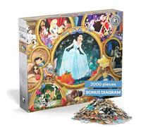 Ceaco Silver Select - Disney - Aladdin - Puzzle da 2000 pezzi per adulti impegnativo, perfetto per serate di gioco, dimensioni finite 26,75 x 19,75