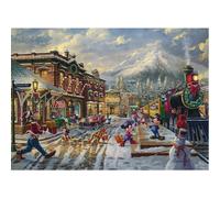 Ceaco - Thomas Kinkade - Disney - Holiday - Candy Cane Express - Puzzle da 1000 pezzi
