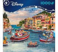 Ceaco - Thomas Kinkade - Disney - Topolino e Minnie in Italia - Puzzle da 1000 pezzi