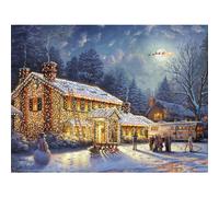 Ceaco Thomas Kinkade Holiday Movies National Lampoons Xmas Vacation Puzzle 300 pezzi