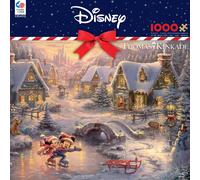 Ceaco - Thomas Kinkade - Topolino e Minnie Sweetheart Holiday - Puzzle da 1000 pezzi 12+ anni