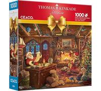 Ceaco - Thomas Kinkade - Vacanza - Babbo Natale controllando la sua lista - 1000 pezzi puzzle