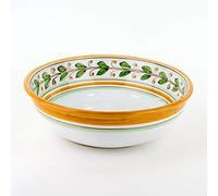 CEAR ceramiche - Ciotola per insalata in ceramica siciliana di Caltagirone decorata a mano