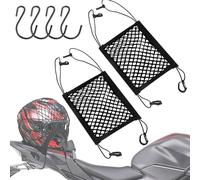 CEASELESLY 2 pz Rete Elastica Ragno,Rete per Casco Moto,ReteBicicletta,Doppio Strato ete elastica per bagagli,Con 4 Ganci,per bicicletta Moto Bagagli Deposito per Casco(25x28cm)