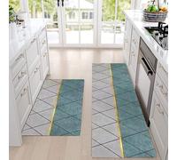 CEASELESLY Runner da cucina 2 pezzi,Appeto da cucina,Tappeto doccia,Lavabile Acqua Assorbente Runner Tappetino per Lavanderia, Camera da Letto e Ingresso(40 cm x 60 cm + 40 x 120) (HBD-062)