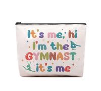 CEASQVAA Ginnasta Articoli da Ginnastica Regali Borsa per il Trucco Ginnasta Regalo di Laurea Compleanno It's Me Ciao, Sono La Ginnasta Borsa Reg