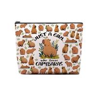 CEASQVAA Regali Capibara: Borsa per il trucco, decorazioni per compleanno, trousse per cosmetici