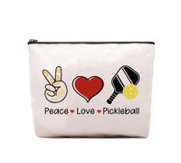 CEASQVAA - Regali per donne per giocatrici di baseball, borsa per il trucco, regali per amanti del baseball, borsa con cerniera per il trucco, ac