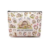 CEASQVAA Regali per le donne Borsa per il trucco dei cavalli Amante dei cavalli Cowgirl Borsa da viaggio equestre Sacchetto cosmetico Cavalli Borsa cosmetica Ferro di cavallo Roba di cavallo, Ricci