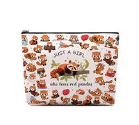 CEASQVAA Regali per le donne Borsa per il trucco dei cavalli Amante dei cavalli Cowgirl Borsa da viaggio equestre Sacchetto cosmetico Cavalli Borsa cosmetica Ferro di cavallo Roba di cavallo, Panda