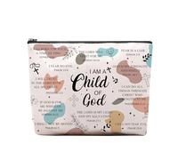 CEASQVAA Trousse per trucchi da donna, regalo di compleanno, regalo per colleghi e amici, figlio di dio