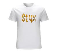 Ceazoly Men's Styx Rock Band T Shirts White L