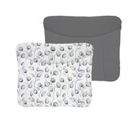 Ceba Baby® Fasciatoio Materassino - Fasciatoio neonato morbido - Cuscino Fasciatoio Lavabile per bambine e bambini - certificato Öko-Tex - impermeabile - 75x72 cm - Bacca d'oro