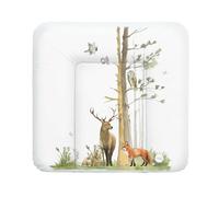 Ceba Baby® Fasciatoio Materassino - Fasciatoio neonato morbido - Cuscino Fasciatoio Lavabile per bambine e bambini - certificato Öko-Tex - impermeabile - 75x72 cm - foresta