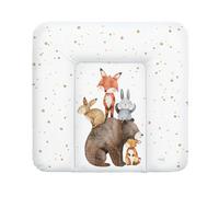 Ceba Baby® Fasciatoio Materassino - Fasciatoio neonato morbido - Cuscino Fasciatoio Lavabile per bambine e bambini - certificato Öko-Tex - impermeabile - 75x72 cm - Amici della foresta