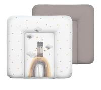 CEBA BABY Materassino per fasciatoio morbido, 75 x 72 cm, per fasciatoio per base rigida, Basic, Oeko-Tex® Standard 100 (Rainbow Home)