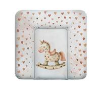 CEBA BABY Materassino per fasciatoio morbido, 75 x 72 cm, per fasciatoio per base rigida, Basic, Oeko-Tex® Standard 100 (cavallo a dondolo)