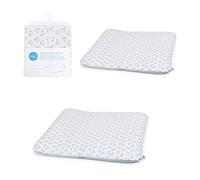 Ceba Baby Set di 2 fodere per fasciatoio per fasciatoio morbido, dimensioni 75 x 72 cm, con chiusura lampo, in cotone jersey, extra spesso, orsacchiotto + orsacchiotto