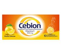 Cebion Integratore di Vitamina C 10 Compresse Effervescenti Gusto Limone