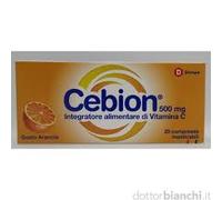 Cebion 20 Compresse Masticabili 500mg Arancia