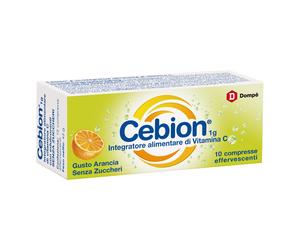 Cebion Integratore Vitamina C 1000mg Compresse Effervescenti Arancia 10 Pezzi