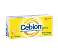 Cebion 20 Compresse Masticabili 500mg Gusto Limone