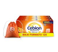Cebion Vitamina C 500 mg Masticabile Arancia, Supporta il Sistema Immunitario e il Metabolismo Energetico, 120 Compresse, Integratore Alimentare + sacca da palestra