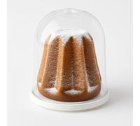 cecaro group Porta Panettone Porta Pandoro Panettone - Contenitore con Coperchio Trasparente e Chiusura Girevole, Ø 24 cm x H 22 cm
