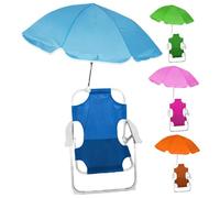 cecaro group - Spiaggina Sedia Sdraio Pieghevole per Bambini con Ombrello Integrato - Sedia Mare Compatta 47×37 cm, Colori Assortiti