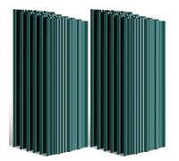 Cecaylie Set di 24 piastre trapezoidali in lamiera zincata per strutture di copertura durevoli, perfette per tettoie e casette da giardino, superficie totale 14 m²