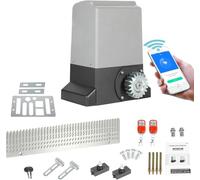 Cecaylie Set di propulsori scorrevoli, 800 kg, 370 W, con controllo app, 2 apriscatole telecomando, 2 chiavi di sblocco e funzione di chiusura automatica per hotel, fabbrica
