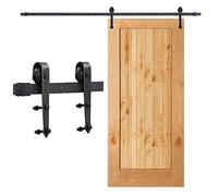 Cecaylie Set di raccordi per porte scorrevoli, 200 cm, binari per porta scorrevole, sistema di scorrimento per porte scorrevoli, da 35 a 45 mm di spessore