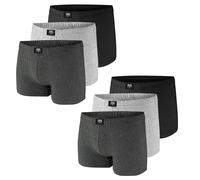 Ceceba - Boxer - Tinta unita - Uomo Grau (Grey Dark Melange 0831) M (Taglia produttore: 5)