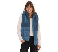 Cecil 2200555 Gilet con Miscela di strutture, Pietra di Luna Blu, M Donna