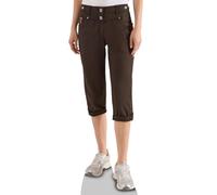 Cecil 3/4 Slim Leg Turn-Up Pantaloni Brown Cacao 36