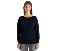 Cecil 3015530 Maglione con Dettagli strutturati, Urban Dark Blue, M Donna