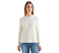 Cecil 3015559 Maglione con Dettagli strutturati, Guscio d'uovo Melange, L Donna