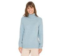 Cecil 3015608 Maglione con Motivo Strutturato, Melange Blu Sbiadito, XL Donna