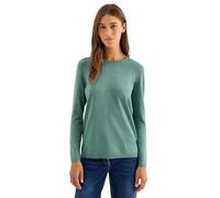 Cecil 3015619 Maglione Basic, Jewel Green Melange, M Donna
