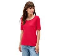 Cecil 3116304 T Shirt Tinta Unita, Glazed Apple Red, XL Donna