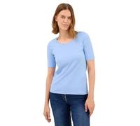 Cecil 3116304 T Shirt Tinta Unita, Sporty Light Blue, S Donna