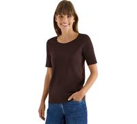 Cecil 3116304 T Shirt Tinta Unita, Tartufo Brown, L Donna
