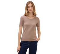 Cecil 3116304 T Shirt Tinta Unita, Tortora Naturale, XL Donna